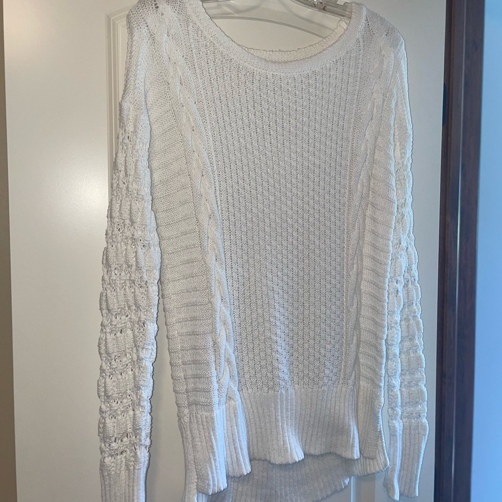 White Knitted Sweater
